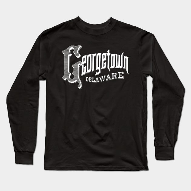 Vintage Georgetown, DE Long Sleeve T-Shirt by DonDota